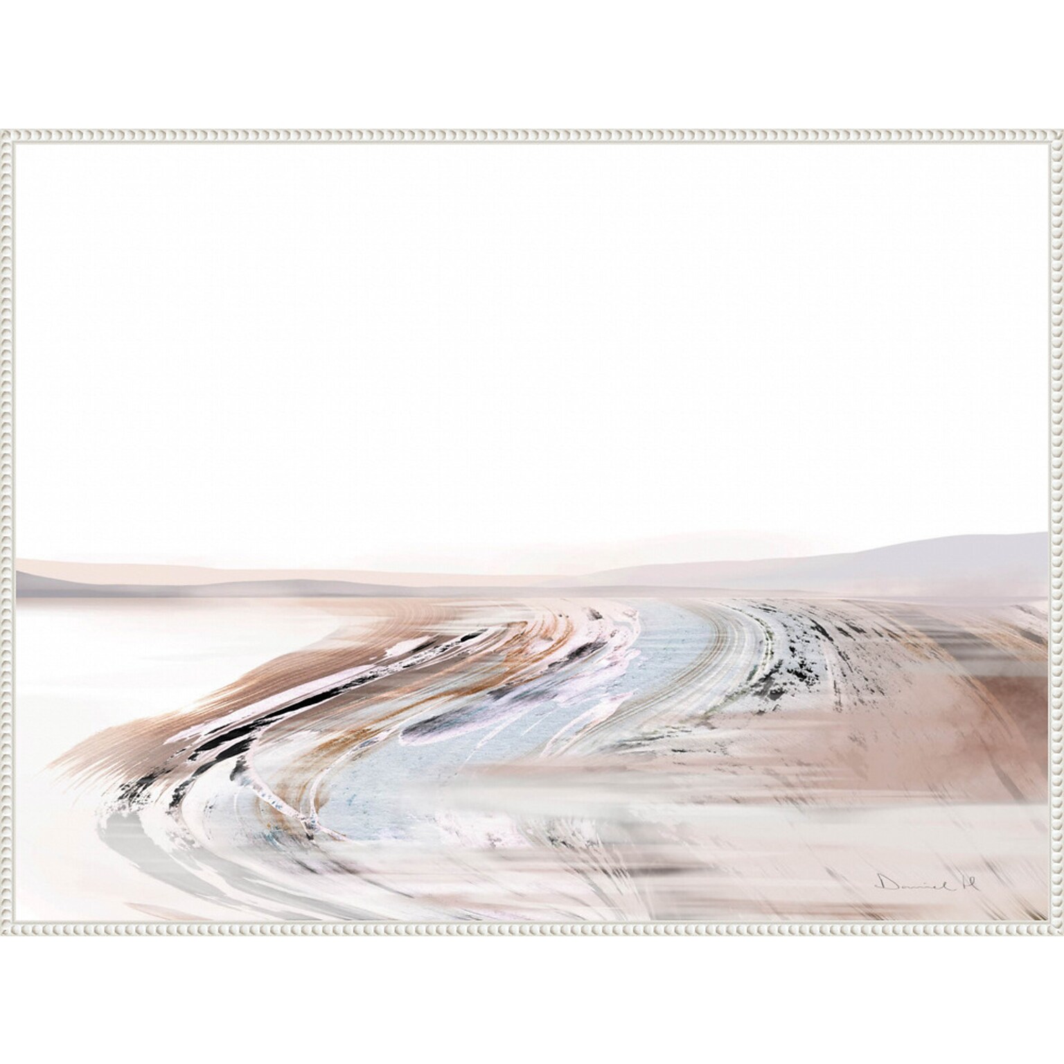 Amanti Art Creek by Dan Hobday Framed Canvas Wall Art Print, 42 x 32 (A42678302534)