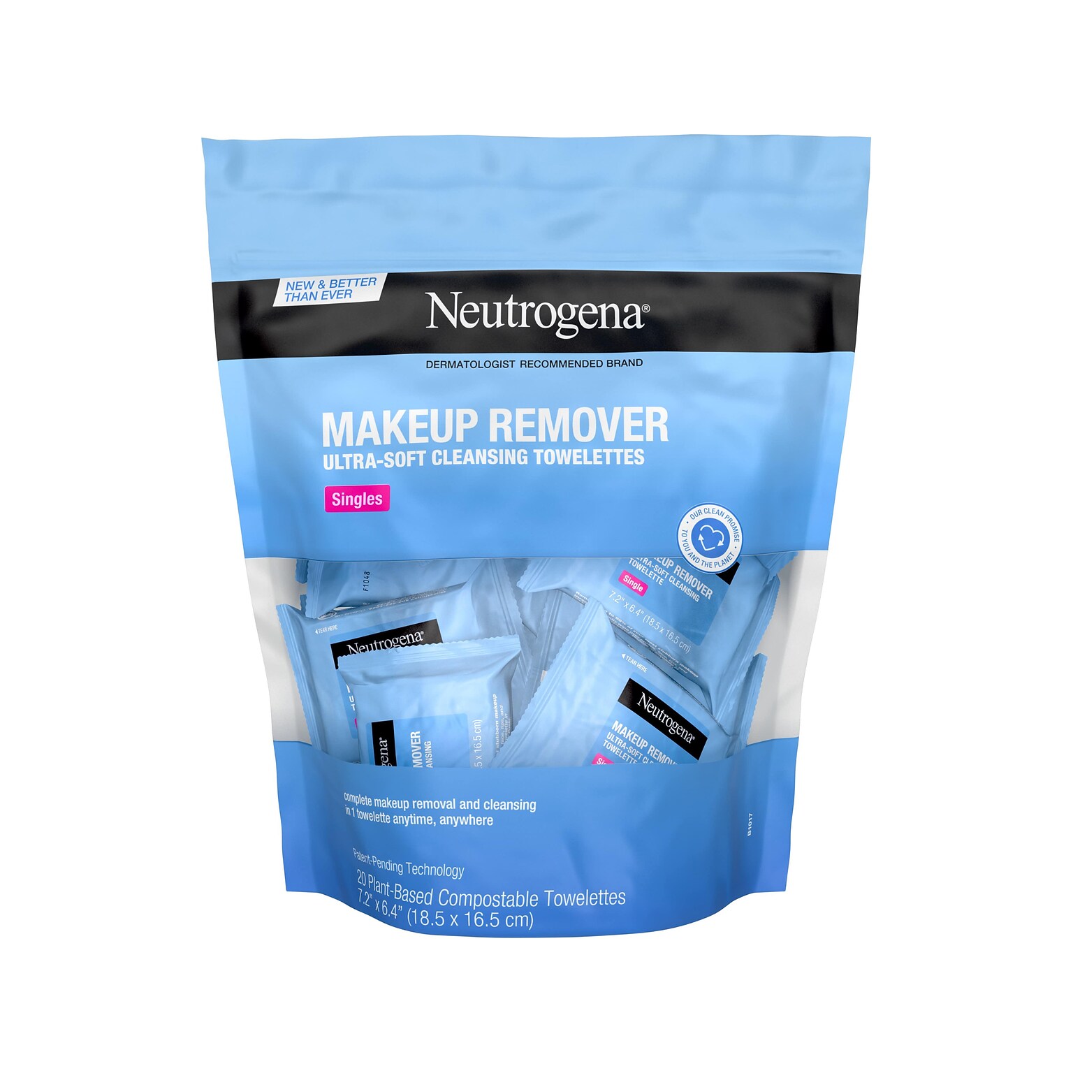 Neutrogena Makeup Remover Wipes, 20/Pack (10253)