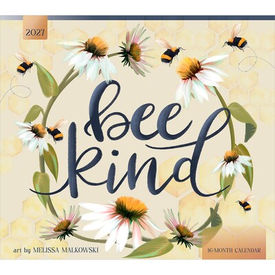 2027 BrownTrout Bee Kind 14 x 12 Monthly Wall Calendar, Assorted Colors (9798330715961)