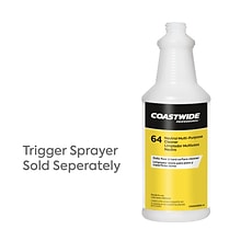 Coastwide Professional™ 64 Neutral Multi-Purpose 32 Oz. Spray Bottle, Yellow (CW6400SB-A)