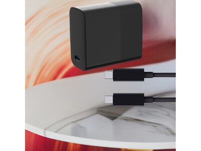 4XEM 65W USB-C to USB-C GaN Charging Kit for USB-C Devices, Black (4X65WCHRGKIT10B)