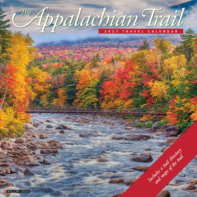 2027 Willow Creek Appalachian Trail 12 x 12 Monthly Wall Calendar, Assorted Colors (58817)