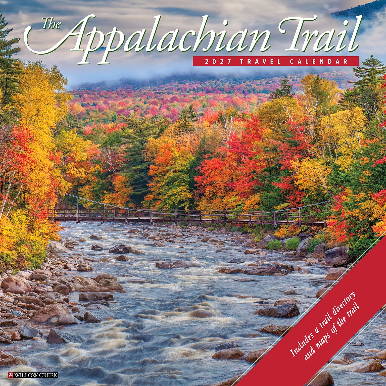 2027 Willow Creek Appalachian Trail 12 x 12 Monthly Wall Calendar, Assorted Colors (58817)