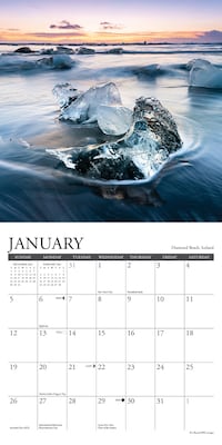 2025 Willow Creek Ocean View 7" x 7" Monthly Wall Calendar  (45893)
