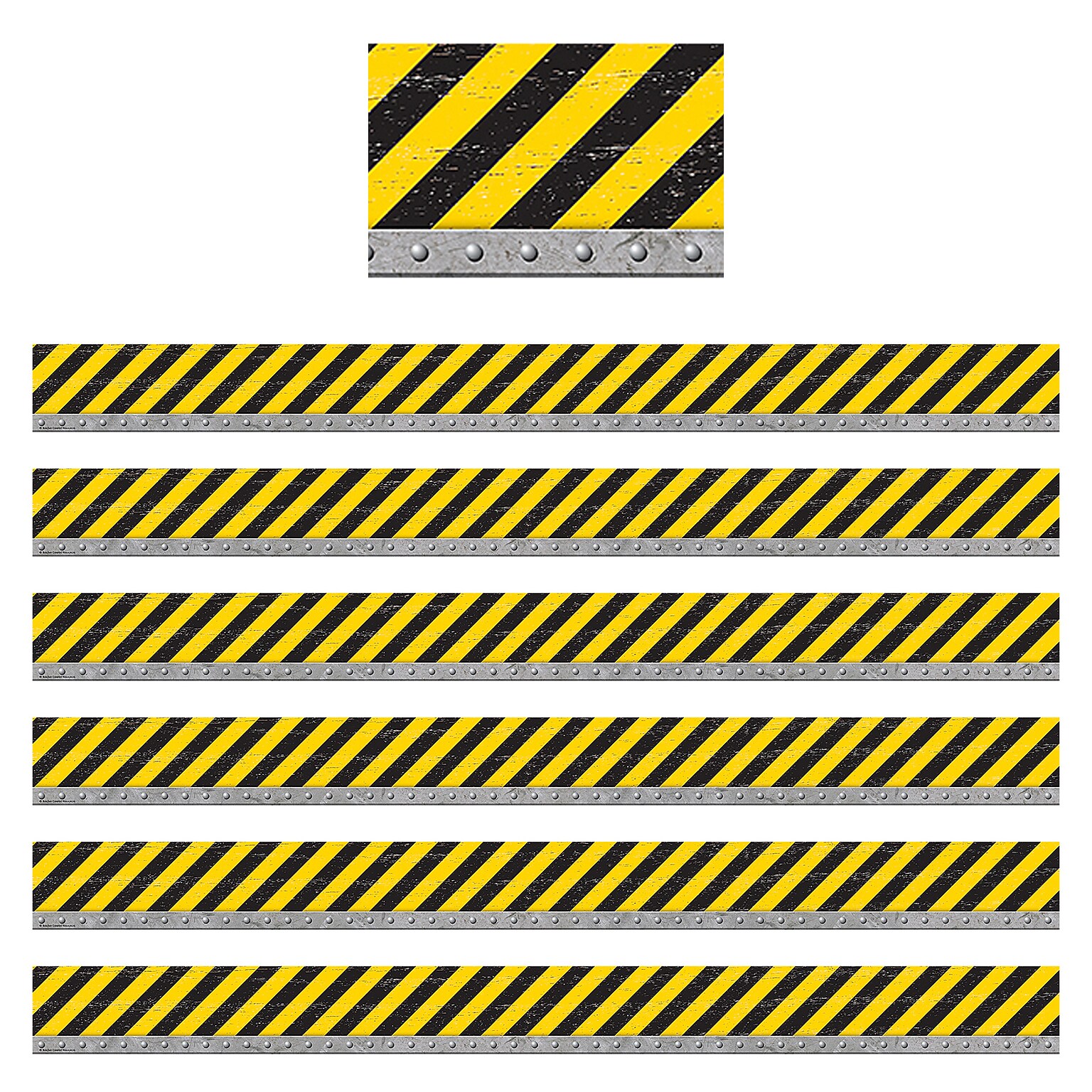Teacher Created Resources Under Construction Straight Border Trim, 35 ft., 6 Packs (TCR8740-6)