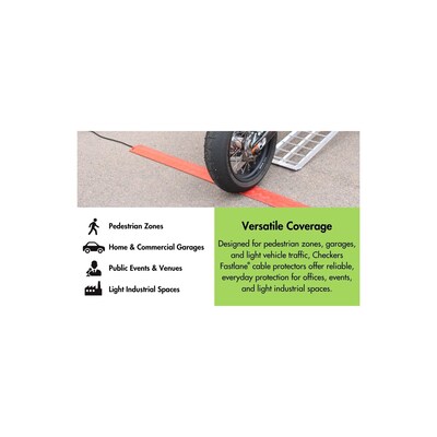 Checkers FastLane 1 1/2" 1 Channel Fastlane Drop-Over Protector, Black (FL1X1.5-B)