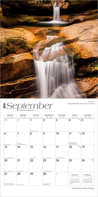2026 BrownTrout The Majesty of New England 12" x 12" Monthly Wall Calendar (9798330704484)