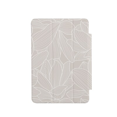 SaharaCase Tri-Fold Folio Case for iPad Pro 13 (M4 2024/M5 2025), Flower Gray (TB00383)