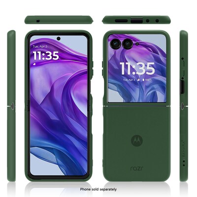 SaharaCase Venture Series Phone Case for Motorola Razr+, Shock Absorbing, Cactus Green (CP00847)