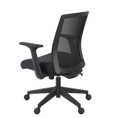 Regency Squire Ergonomic Task Mesh Office Swivel Chair w/ Flip Up Arms, Black (5401BK)
