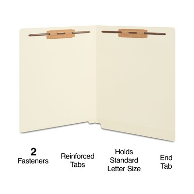 Staples® Moisture Resistant Heavy Duty Classification Folder, Letter Size, Manila, 150/Box (ST613397