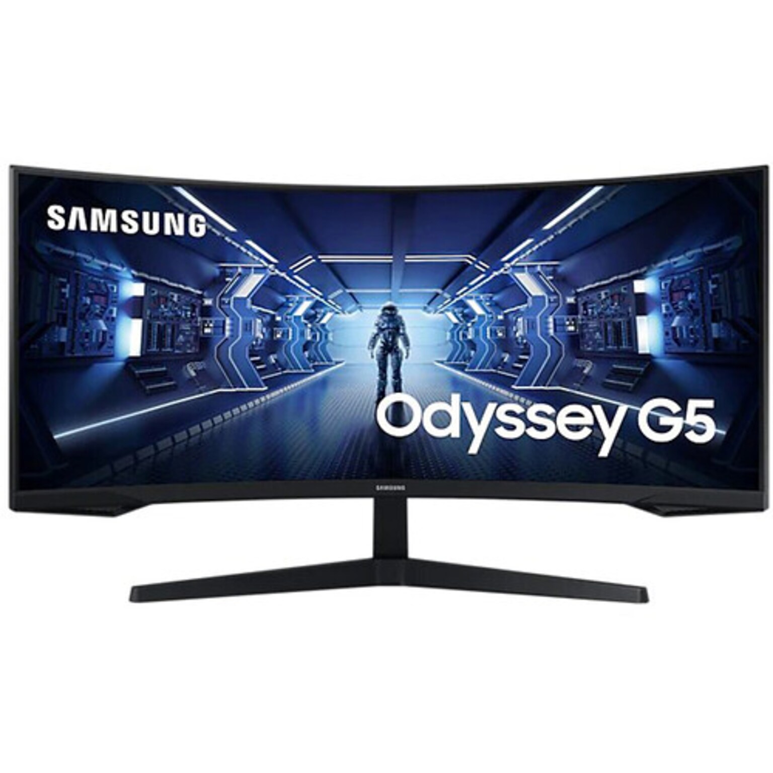 Samsung Odyssey G5 34 Curved WQHD 165Hz LED Gaming Monitor, HDR10, Black (LC34G55TWWNXZA)
