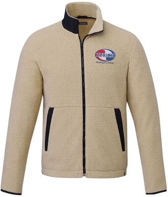 Kahuzi Mens Eco Full Zip Sherpa Embroidered