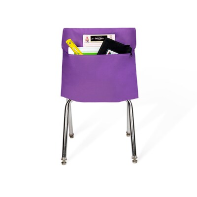 Seat Sack Seat Storage, 16" x 9" x 2.5", Purple, 10/Pack (50114BUNDLE)