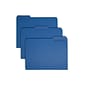 Smead File Folder, 3 Tab, Letter Size, Navy, 100/Box (10279)