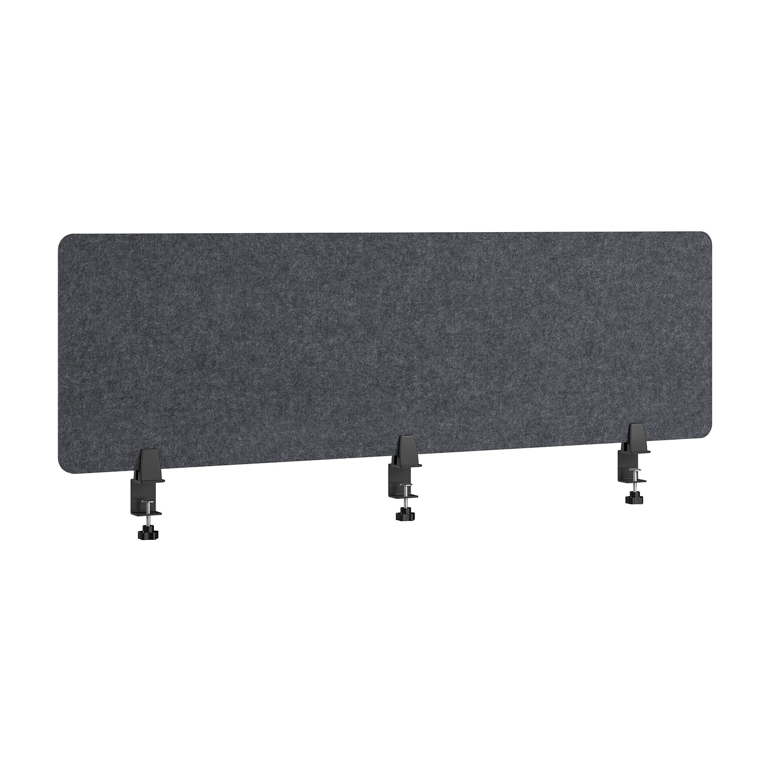 Bush Business Furniture Fabric Privacy Panel, 17.5H x 58W, Cool Charcoal (PSP158CL-03)