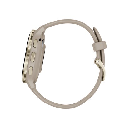 Garmin Venu 3S Smartwatch, GPS, 41mm, French Gray Silicone Band (010-02785-02)