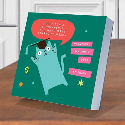 2027 TF Publishing Cats vs 5.25" x 5.25" Daily Day-to-Day Calendar, Multicolored (27-3016)
