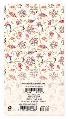 2026-2027 BrownTrout Tuscan Delight 3.5 x 6.5 Monthly Planner (9798330706037)