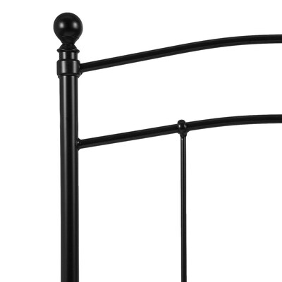 Flash Furniture HERCULES Series Metal Twin Headboard Fabric, 38"W x 2"D x 42"H, Black (HGHB1706T)