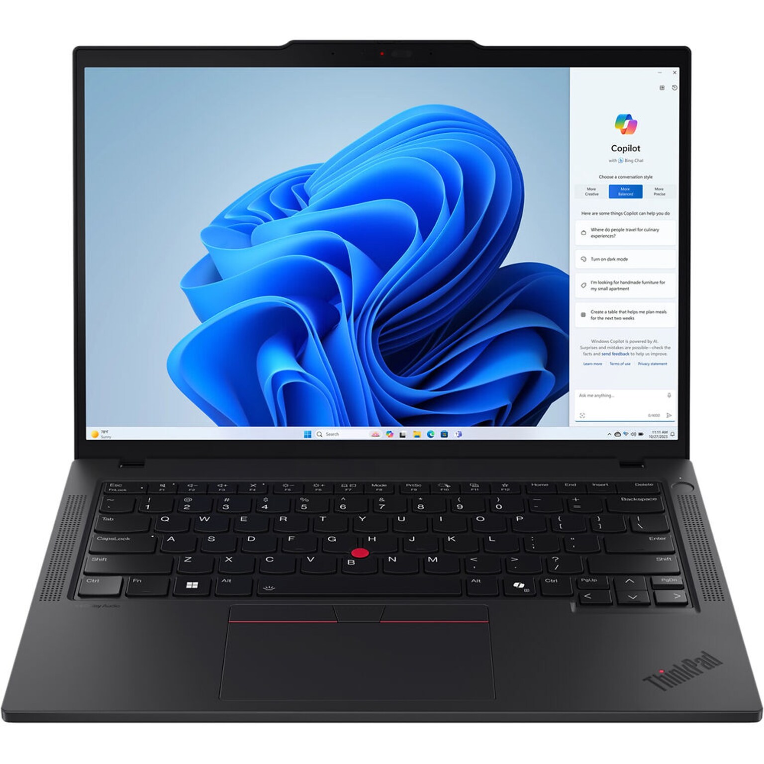 Lenovo ThinkPad T14 Gen 5 14 AI Laptop, AMD Ryzen 7 PRO 8840U, 3.3GHz, 16GB RAM, 512GB SSD, Backlit Keyboard, Windows 11 Pro