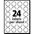 Avery Laser/Inkjet Color Coding Labels, 3/4 Dia., Dark Blue, 1008 Labels Per Pack (5469)