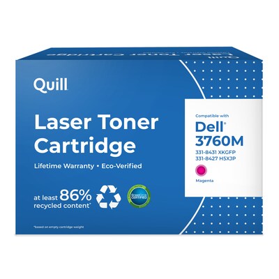 Quill Brand® Remanufactured Magenta High Yield Toner Cartridge Replacement for Dell C3760/3765 (XKGFP) (Lifetime Warranty)