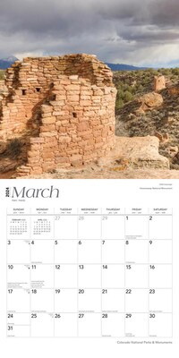 2024 BrownTrout Colorado National Parks & Monuments 12" x 24" Monthly Wall Calendar (9781975462413)