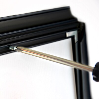 Azar Snap Poster Frame, 22" x 28", Wall Mounted, Black, Plastic (300342-BLK)
