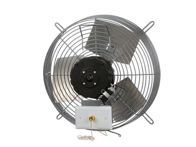 TPI Corporation CE-D 14" Wall Fan, 3-Speed, Galvanized Gray (08689602)