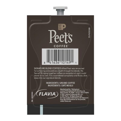 Peet's Coffee Colombia Luminosa Breakfast Blend Coffee Flavia Freshpacks, Light Roast, 76 Packs/Carton (LPC00264)