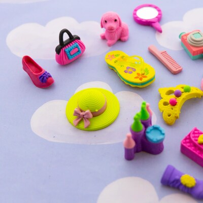 Bazic Princess Bash 3D Eraser, 4 Erasers/Set, 24/Sets (BAZ2251)
