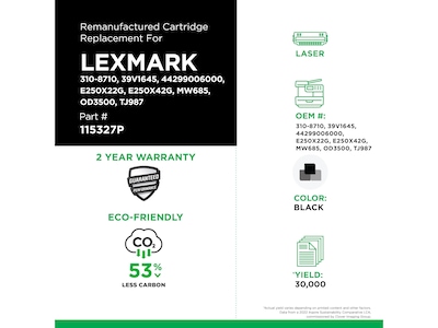 Clover Imaging Group Remanufactured Black Standard Yield Drum Unit Replacement for Lexmark/Dell/IBM/Toshiba