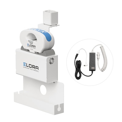 Mount-It! Elora MAXX Battery Power Kit with Mounting Bracket For MedHub Powered Medical Carts, White/Gray (MI-16063)