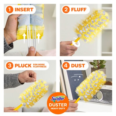 Swiffer Heavy Duty Duster Blend Refills, Yellow, 11 Dusters/Box (99035)