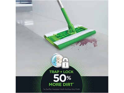 Swiffer Sweeper TRAP + LOCK  Heavy-Duty Wet Mop Cloth, Lavender, 32/Pack (00739)   )