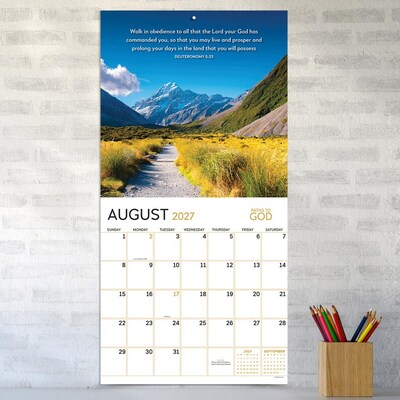 2027 TF Publishing Paths to God 11" x 12" Monthly Wall Calendar, Multicolored (27-1022)