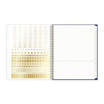 2026-2027 Blue Sky Day Designer Hawthorne 8" x 11" Academic Year Weekly & Monthly Planner, Plastic Cover (158179)