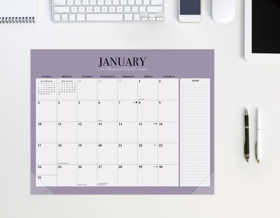 2027 Willow Creek Modern Minimalist 13.25" x 11.25" Monthly Desk or Wall Calendar, Assorted Colors (64856)