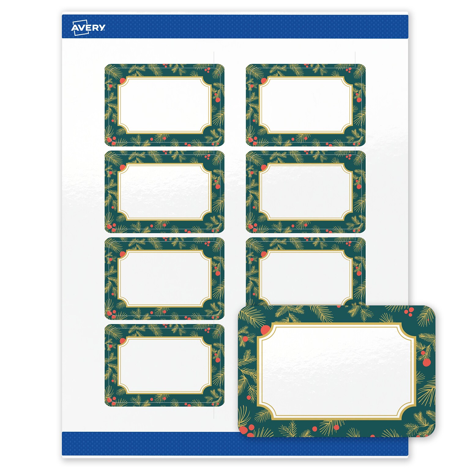 Avery Rectangle Multipurpose Labels, 2 x 3, White, 80/Pack (19479370498)