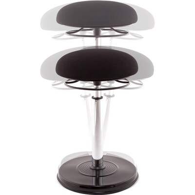 Kore Design Office PLUS Sit-Stand Adjustable Chair 21.5 to 32, Black (KD-1500)