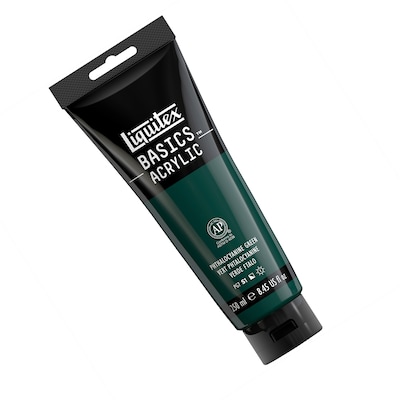 Liquitex BASICS Acrylic Paint Tube, Phthalocyanine Green, 250 mL (LIQ4385317)