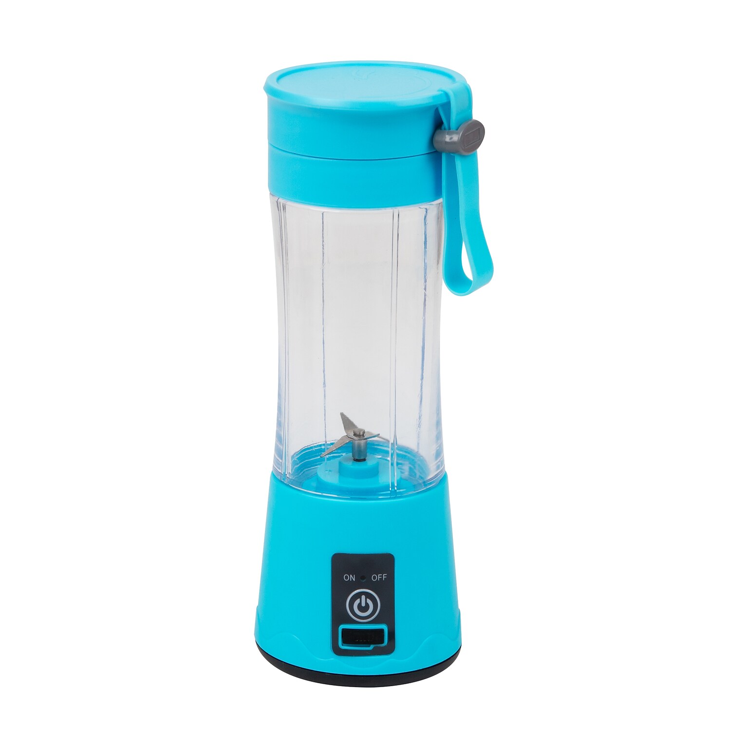 Mind Reader 12.8 Oz. Handheld Rechargeable Portable Blender, Blue (PORBLEND-BLU)