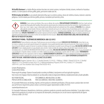 Coastwide Professional Degreaser Graffiti Remover 99, 0.95L, 6/Carton (CW990032-A)