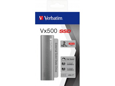 Verbatim Vx500 2TB USB 3.2 External Solid-State Drive (47454)