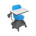 Luxor 24W All-in-One Student Desk and Chair, Blue/Gray (STUDENT-MTACHR)