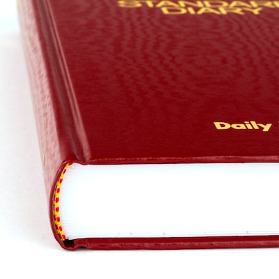 2027 AT-A-GLANCE Hardcover Diary, 7.75" x 12", Ruled, Red (SD377-13-27)