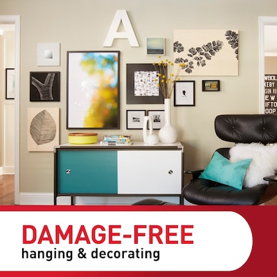 Command Damage Free Extra Large Hanging Strip, 20 lbs., Black, 4/Pack (17217BLK-ES)
