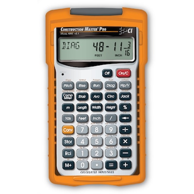 Calculated Industries Master Pro III Series (4065) Construction Calculator, Silver