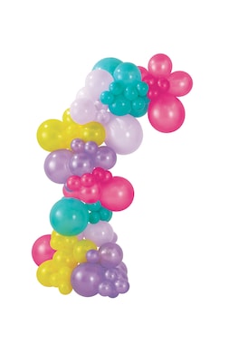 Party City Latex Balloon Garland Kit, Girly Brights, 90/Pack (AM111848)